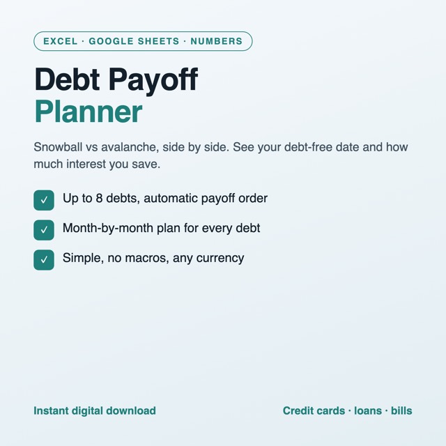 Debt Payoff Planner preview