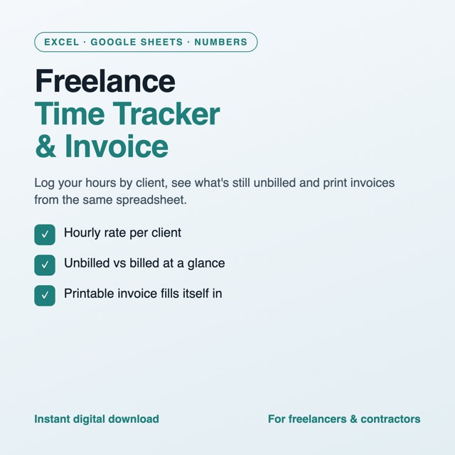 Freelance Time Tracker & Invoice preview