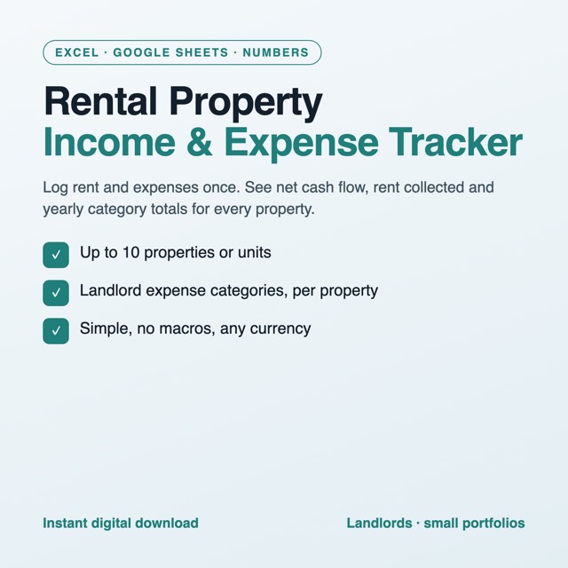 Rental Property Income & Expense Tracker preview