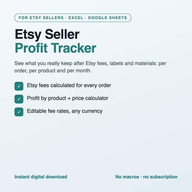 Seller Profit & Fee Tracker preview