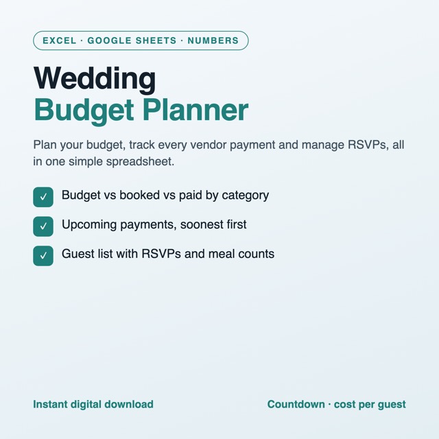 Wedding Budget Planner preview